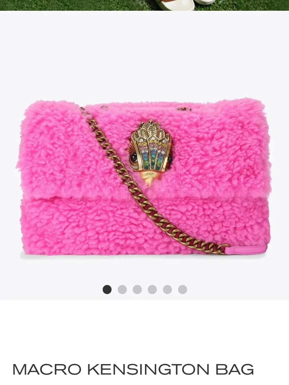 Kurt Geiger Macro Shearling Kensington  Bag